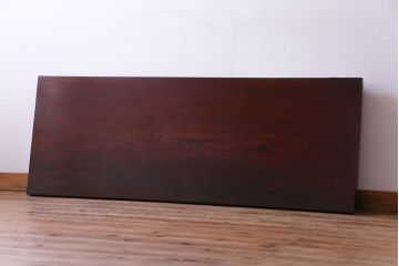 アンティーク雑貨　和製アンティーク　ケヤキ古材　力強い杢目が美しい一枚板の飾り台(陳列台、花台、材料)