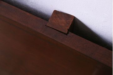 アンティーク雑貨　和製アンティーク　ケヤキ古材　力強い杢目が美しい一枚板の飾り台(陳列台、花台、材料)