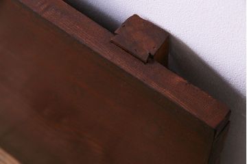 アンティーク雑貨　和製アンティーク　ケヤキ古材　力強い杢目が美しい一枚板の飾り台(陳列台、花台、材料)