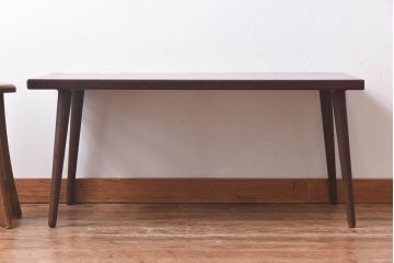 リメイク　ケヤキ材一枚板　漆塗りの上質なセンターテーブル(ローテーブル)