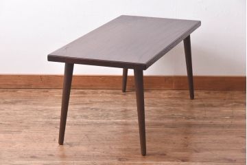 リメイク　ケヤキ材一枚板　漆塗りの上質なセンターテーブル(ローテーブル)