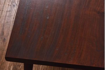 リメイク　ケヤキ材一枚板　漆塗りの上質なセンターテーブル(ローテーブル)