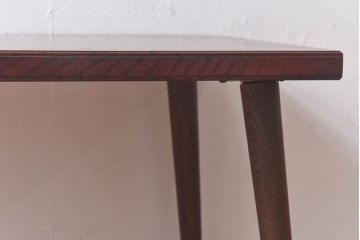 リメイク　ケヤキ材一枚板　漆塗りの上質なセンターテーブル(ローテーブル)