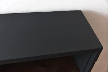 ペイント家具　落ち着いた色味がシックな雰囲気のオープンラック(陳列棚、本棚、ブックシェルフ)
