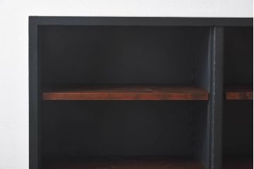 ペイント家具　落ち着いた色味がシックな雰囲気のオープンラック(陳列棚、本棚、ブックシェルフ)