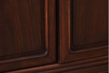 アンティーク家具　和製アンティーク　赤みがかった色合いが美しい唐木の飾り棚(茶棚)
