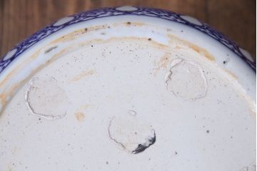 アンティーク雑貨　山水図　日本らしい雰囲気を高める瀬戸火鉢(鉢カバー)
