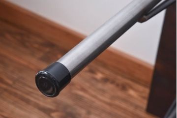 昭和初期　ヒノキ材の落ち着いた木味が魅力のリメイク鉄脚テーブル(作業台、カフェテーブル)