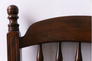 中古　松本民芸家具　#1　アンティーク調にも馴染む安川式スピンドルチェア(ダイニングチェア)(1)
