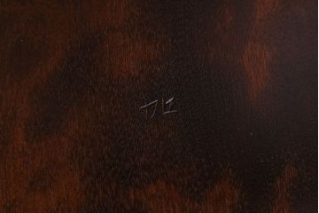 中古　松本民芸家具　#1　アンティーク調にも馴染む安川式スピンドルチェア(ダイニングチェア)(1)