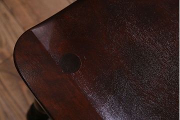 中古　松本民芸家具　#1　アンティーク調にも馴染む安川式スピンドルチェア(ダイニングチェア)(1)