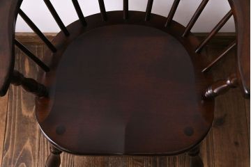 中古　松本民芸家具　91型　落ち着いた雰囲気漂うキャプテンチェア(アームチェア)(1)
