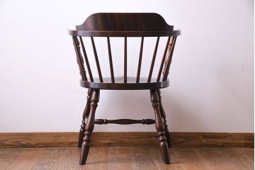 中古　松本民芸家具　91型　落ち着いた雰囲気漂うキャプテンチェア(アームチェア)(1)