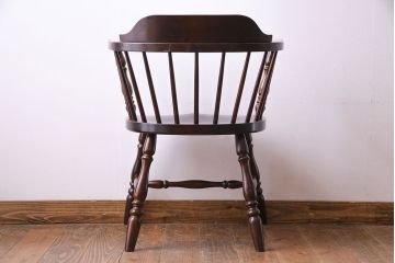 中古　松本民芸家具　91型　落ち着いた雰囲気漂うキャプテンチェア(アーム  チェア)(2)