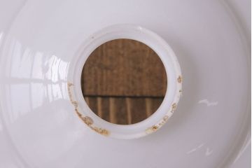 昭和期　花のモチーフが可愛らしいレトロなペンダントライト(天井照明、シェード)