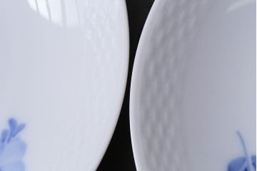 アンティーク雑貨　中古　ROYAL COPENHAGEN(ロイヤルコペンハーゲン)　ブルーフラワー　プレイン　カップ&ソーサー(コーヒーカップ、洋食器)2客セット(1)