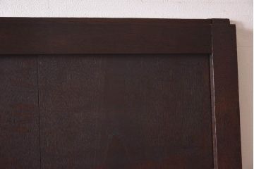 和製アンティーク　総栗材　古い金具が渋い味わいの蔵戸(板戸、引き戸、建具、玄関戸)