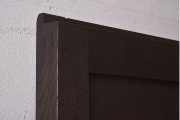 和製アンティーク　総栗材　古い金具が渋い味わいの蔵戸(板戸、引き戸、建具、玄関戸)