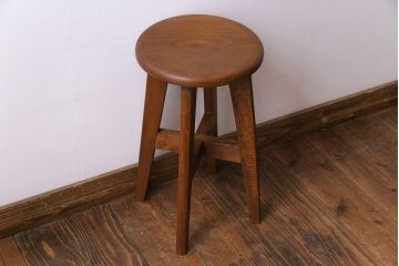 レトロ家具　昭和レトロ　柔らかな佇まいが魅力のスツール(椅子、チェア)