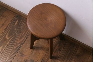 レトロ家具　昭和レトロ　柔らかな佇まいが魅力のスツール(椅子、チェア)