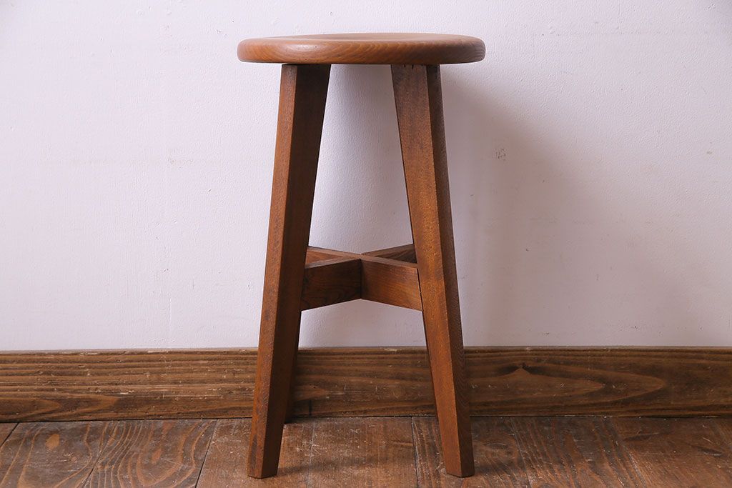 レトロ家具　昭和レトロ　柔らかな佇まいが魅力のスツール(椅子、チェア)