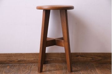 レトロ家具　昭和レトロ　柔らかな佇まいが魅力のスツール(椅子、チェア)