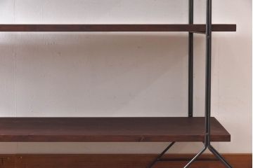 ラフジュ工房オリジナル 空間になじむ細身のアイアンラック【小】(陳列棚、飾り棚)