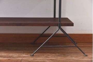 ラフジュ工房オリジナル 空間になじむ細身のアイアンラック【中】(陳列棚、飾り棚)