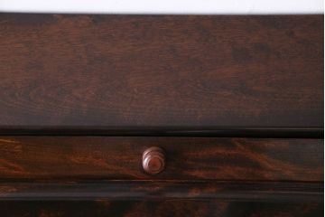 中古　お買い得品　松本民芸家具　H型ボールフットライティングビューロー(ワークデスク、在宅ワーク、在宅用)(1)