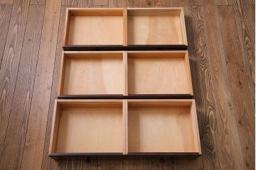 中古　松本民芸家具　シックな佇まいが魅力の書類整理タンス(チェスト、引き出し)(定価約23万円)