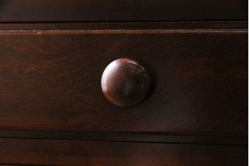 中古　松本民芸家具　シックな佇まいが魅力の書類整理タンス(チェスト、引き出し)(定価約23万円)