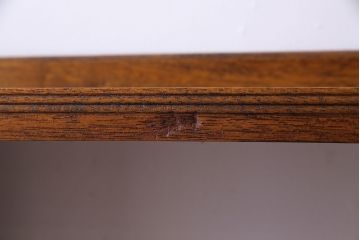 レトロ家具　昭和レトロ　古いラワン材の質感が味わい深い本棚(飾り棚、ディスプレイラック)