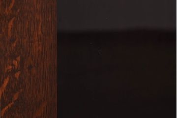 レトロ家具　大正ロマン　上手物　象嵌入り　レトロで上品なガラス収納棚(ブックケース、食器棚、飾り棚)