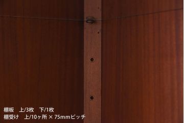 アンティーク家具　イギリスアンティーク エレガントなマホガニー材のコーナーキャビネット(飾り棚、収納棚)