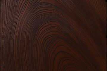 和製アンティーク　総ケヤキ材　ダイナミックな杢目が美しい板戸(窓、引き戸、建具)2枚セット