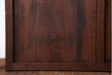和製アンティーク　明治大正期　なめらかな木肌が美しい板戸(窓、引き戸、建具)2枚セット