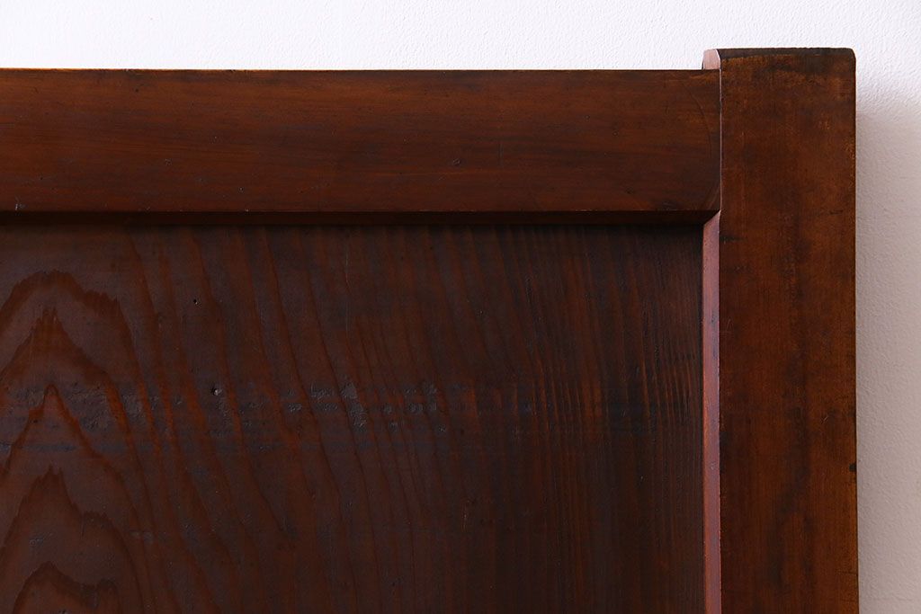 和製アンティーク　明治大正期　なめらかな木肌が美しい板戸(窓、引き戸、建具)2枚セット