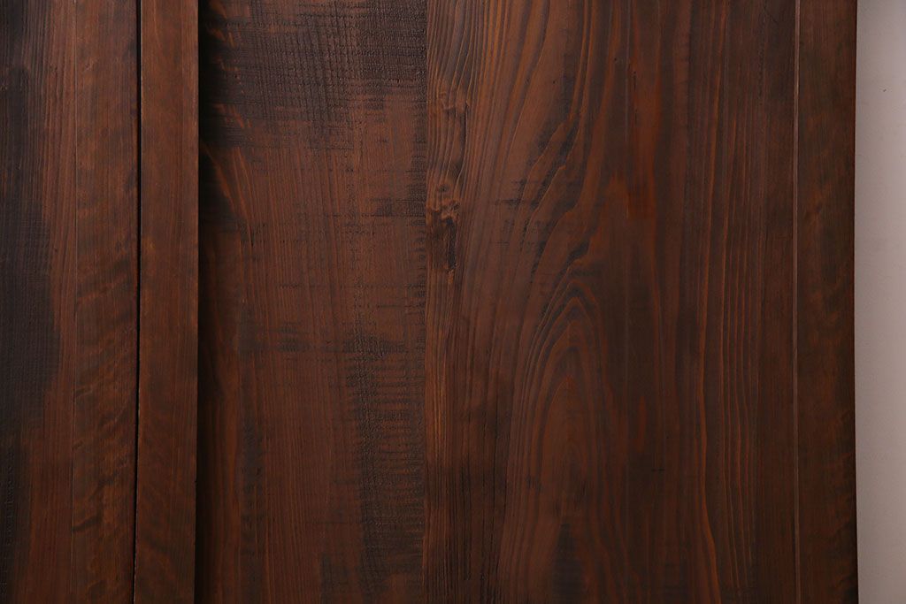 和製アンティーク　明治大正期　なめらかな木肌が美しい板戸(窓、引き戸、建具)2枚セット