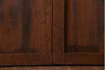 和製アンティーク　明治大正期　なめらかな木肌が美しい板戸(窓、引き戸、建具)2枚セット