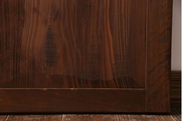 和製アンティーク　明治大正期　なめらかな木肌が美しい板戸(窓、引き戸、建具)2枚セット