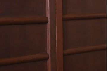 昭和初期　ヒノキ材製　きれいな木肌が品のある板戸4枚セット(引き戸、舞良戸)