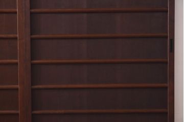 昭和初期　ヒノキ材製　きれいな木肌が品のある板戸4枚セット(引き戸、舞良戸)