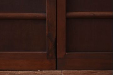 昭和初期　ヒノキ材製　きれいな木肌が品のある板戸4枚セット(引き戸、舞良戸)