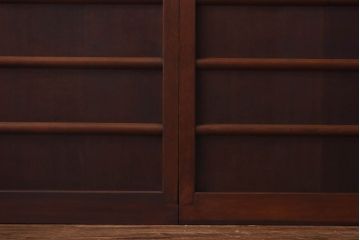 昭和初期　ヒノキ材製　きれいな木肌が品のある板戸4枚セット(引き戸、舞良戸)