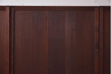 昭和初期　ヒノキ材製　きれいな木肌が品のある板戸4枚セット(引き戸、舞良戸)