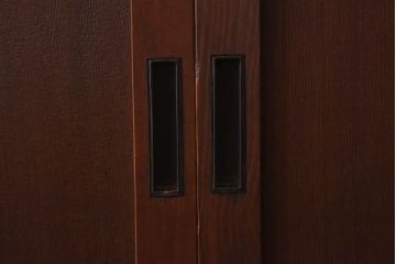 昭和初期　ヒノキ材製　きれいな木肌が品のある板戸4枚セット(引き戸、舞良戸)