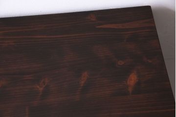 レトロ家具　ダイヤガラス入り　レトロな雰囲気が高まるリメイクローボード(テレビボード)(1)