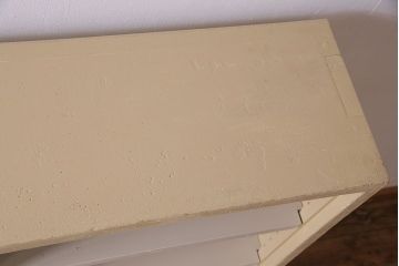 ペイント家具　淡い色合いが爽やかな印象のオープンラック(陳列棚、本棚、ブックシェルフ)(2)