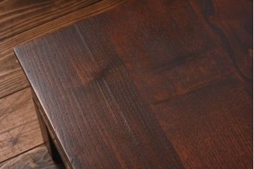 アンティーク家具　リメイク品　前板ケヤキ材　上品な佇まいの脚付き箪笥ローボード(ローテーブル、引き出し)