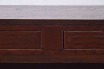 アンティーク家具　リメイク品　前板ケヤキ材　上品な佇まいの脚付き箪笥ローボード(ローテーブル、引き出し)